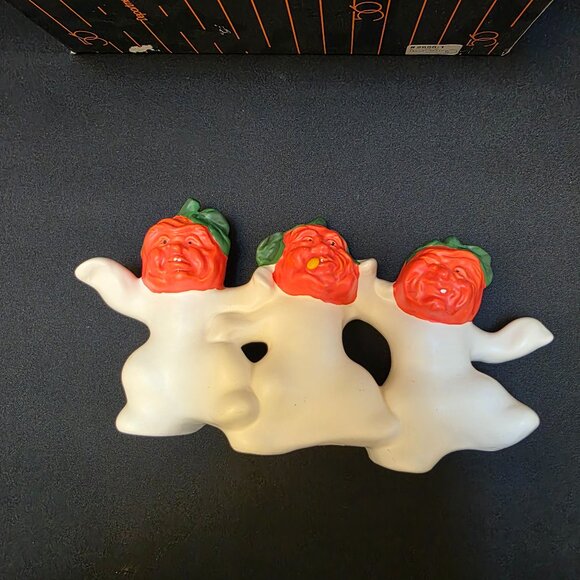 Dept. 56 Snow Village Halloween Haunted Pumpkin Ghost Dance Three Box Included - Picture 3 of 7